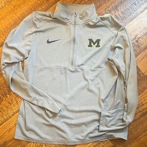 Michigan Nike Dry-fit Quarter-Zip Pullover